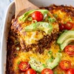 Beef Enchilada Casserole with Rice Recipe