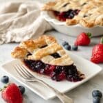 Blueberry Strawberry Pie Recipe