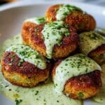 Salmon Balls with Creamy Avocado Sauce Recipe