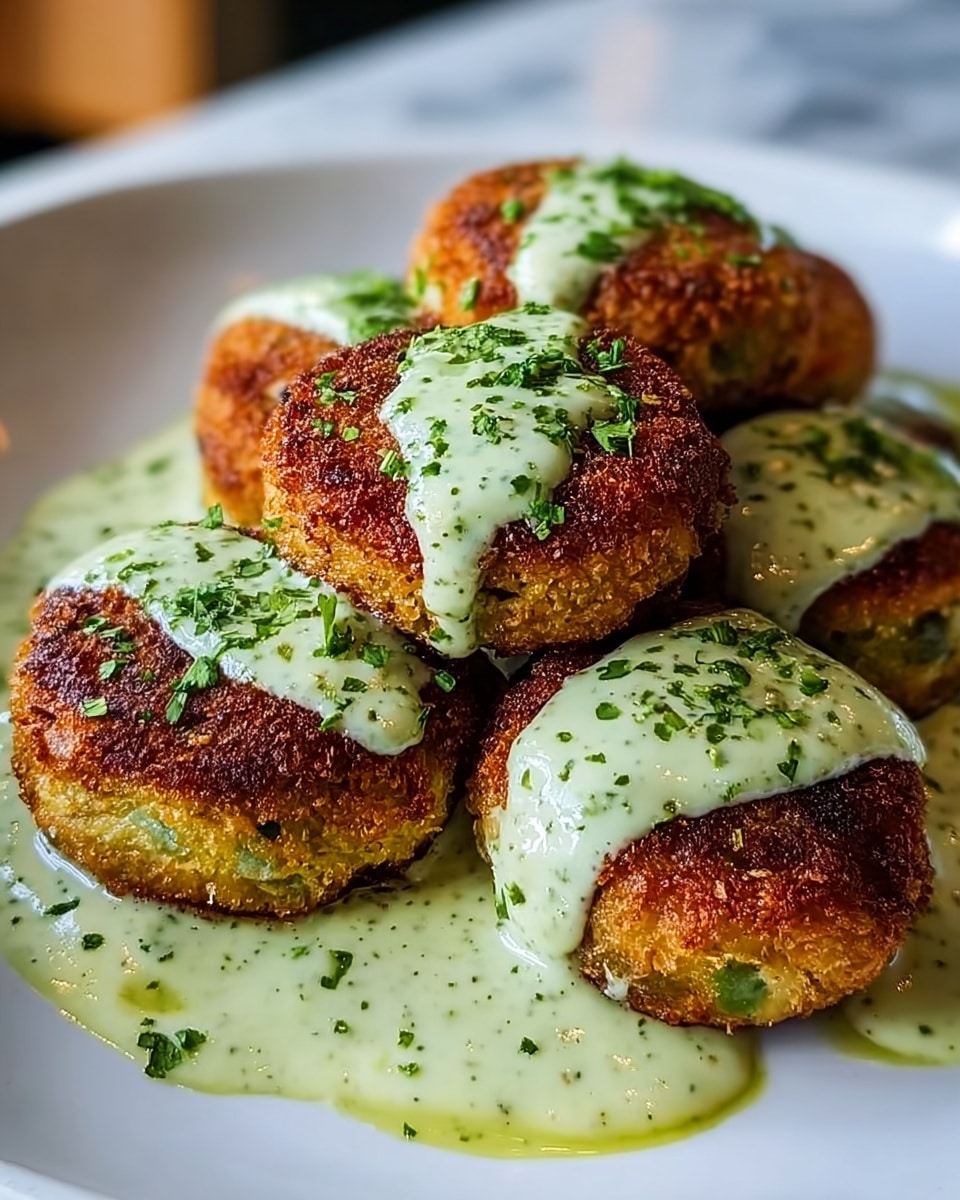 Salmon Balls with Creamy Avocado Sauce Recipe