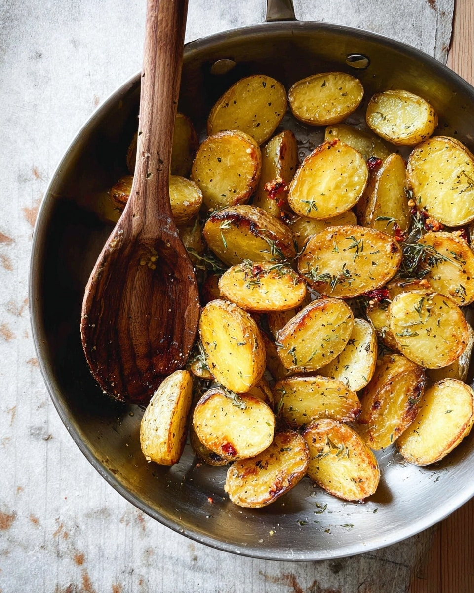 Crispy Garlic Butter Potatoes Recipe