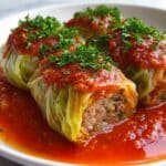 Classic Stuffed Cabbage Rolls with Savory Beef and Tomato Sauce Recipe