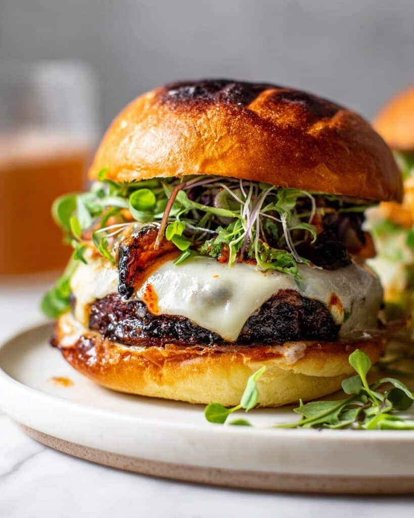 Portobello Romesco Burgers Recipe