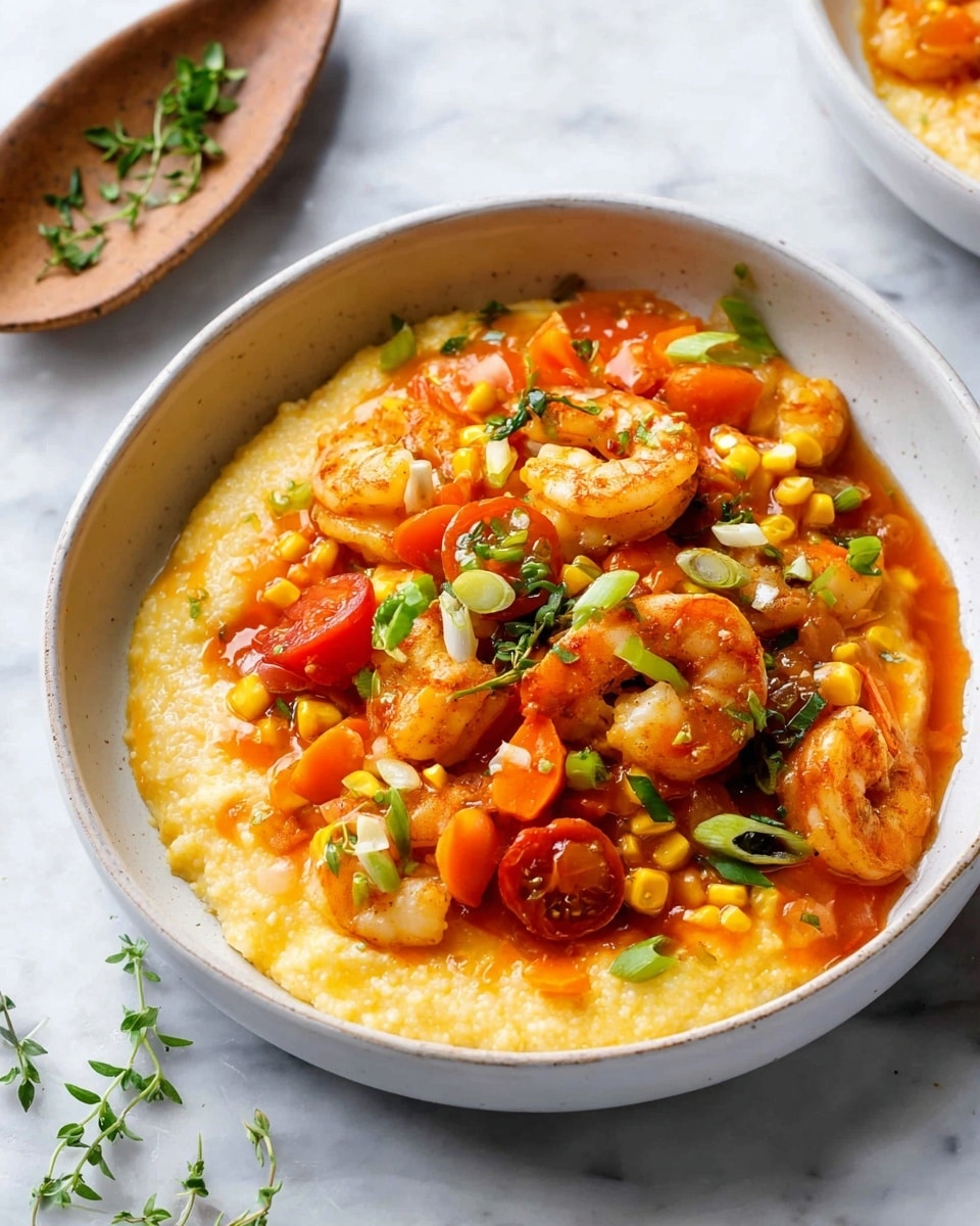 Cajun Shrimp and Fresh Corn Grits Recipe