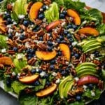 Peach Blueberry Arugula Salad Recipe