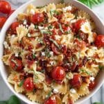 Cherry Tomato Bruschetta Pasta Salad Recipe