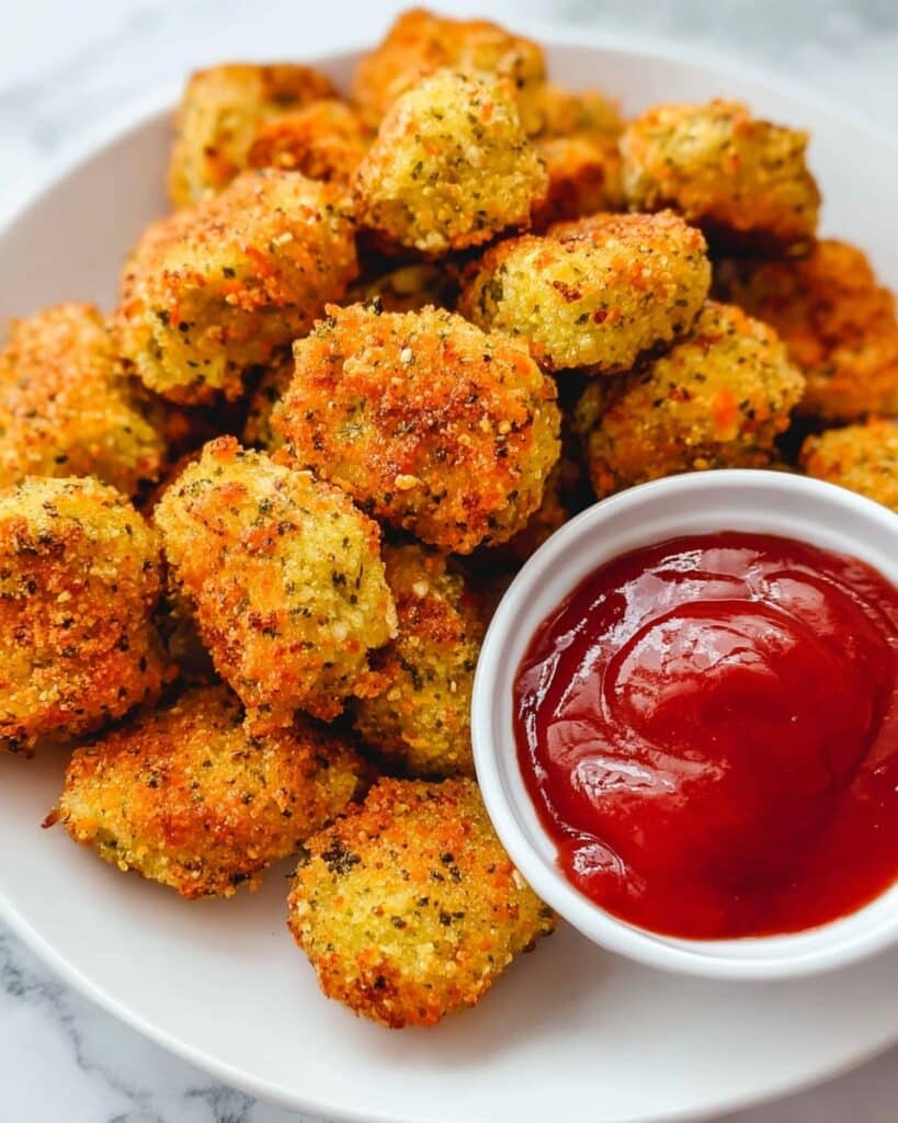 Baked Broccoli Cheddar Tots Recipe