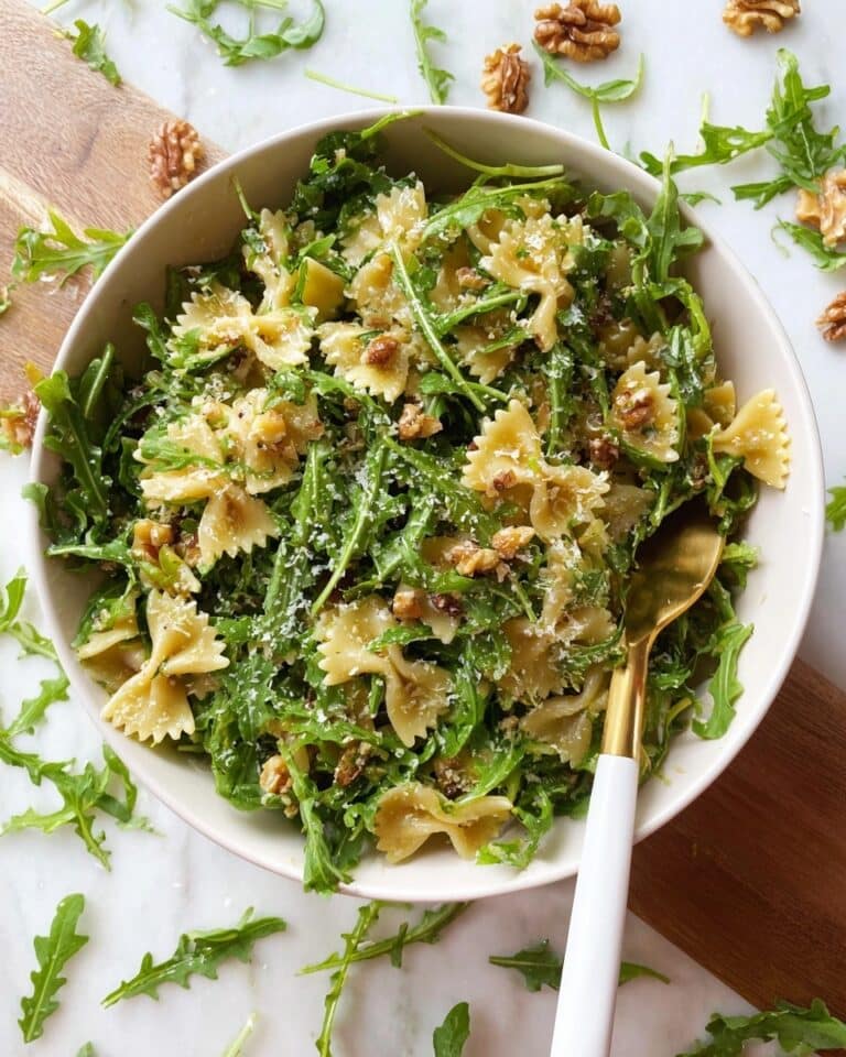 Lemon Arugula Pasta Salad Recipe