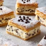 Cannoli Squares with Ricotta, Orange Zest, and Chocolate Chips Recipe