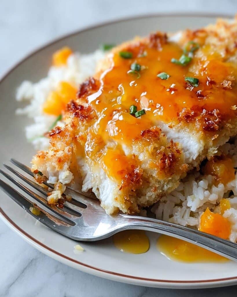 Coconut Chicken with Apricot Sauce Recipe
