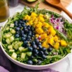Mango Cucumber Salad with Blueberries and Avocado Recipe