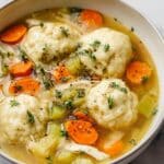 Chicken Noodle Soup with Egg Noodles and Dumplings Recipe