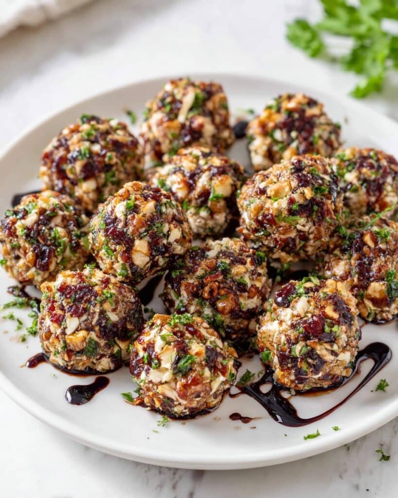 Cranberry Pecan Goat Cheese Bites Recipe