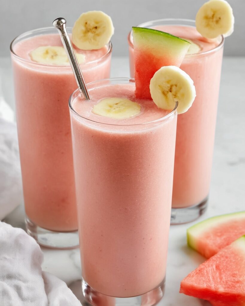 Watermelon Banana Smoothie Recipe