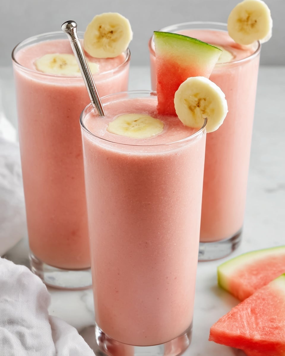 Watermelon Banana Smoothie Recipe