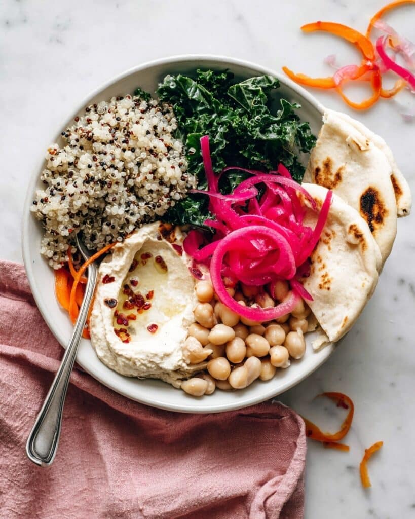 Spring Buddha Bowl with Quinoa & Lemony White Beans Recipe