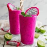 Dragon Fruit Smoothie with Protein and Almond Butter Recipe