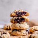 Blueberry Muffin Cookies with Blueberry Jam and Cinnamon Streusel Recipe