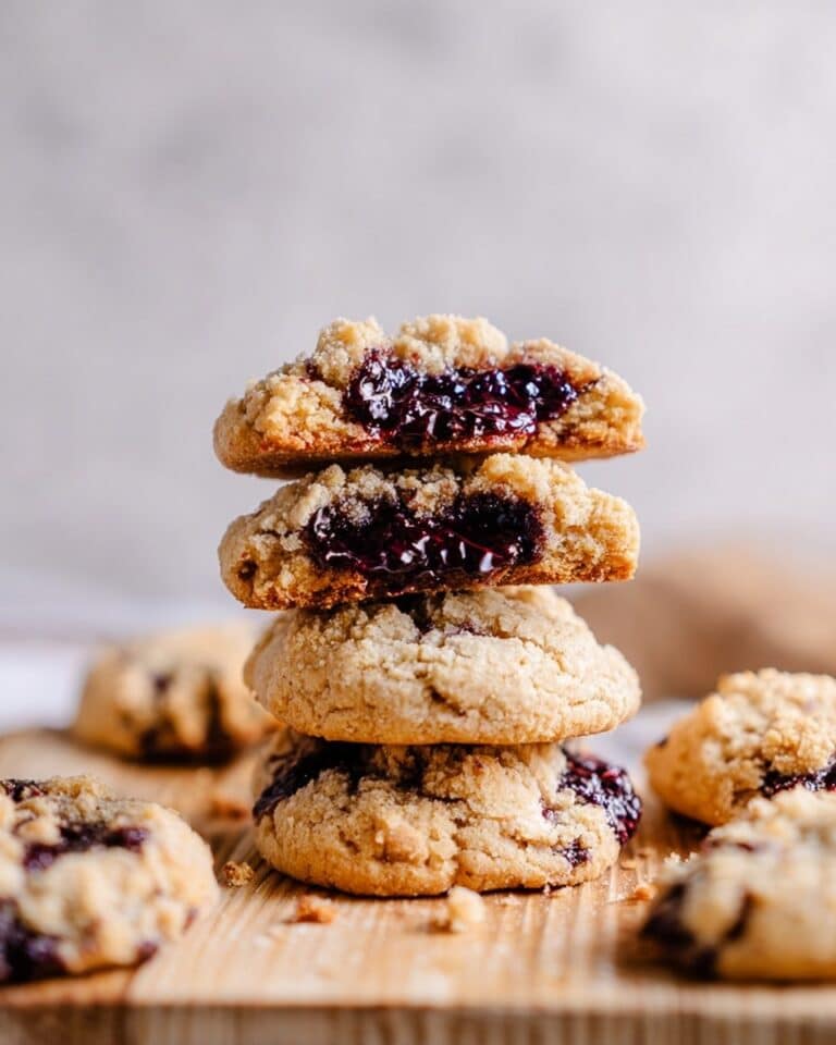 Blueberry Muffin Cookies with Blueberry Jam and Cinnamon Streusel Recipe