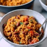 Spanish Rice and Beans One-Pot Vegetarian and Vegan Comfort Food Recipe