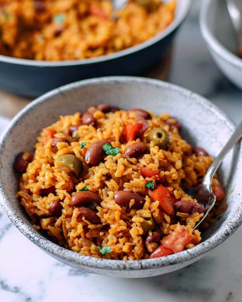 Spanish Rice and Beans One-Pot Vegetarian and Vegan Comfort Food Recipe