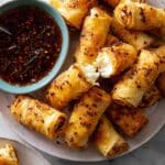 Oven Fried Feta Rolls with Chili Honey Recipe