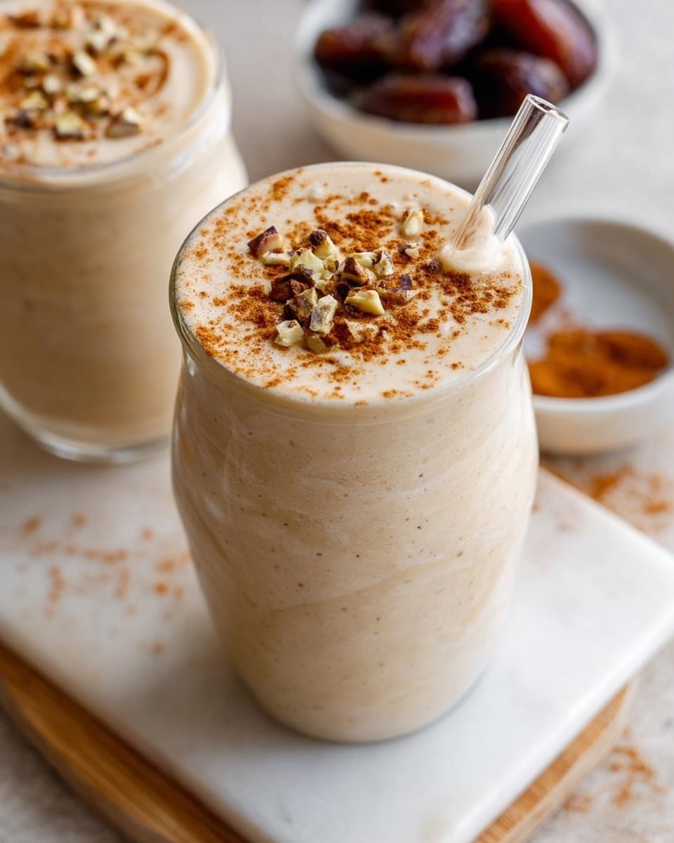 Healthy Date Shake: Dairy-Free Protein-Packed Breakfast Smoothie Recipe