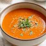 Vegan Roasted Carrot & Red Pepper Soup Recipe
