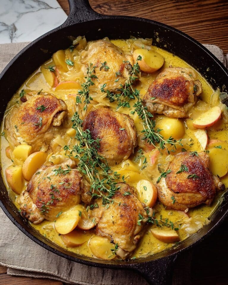 Chicken Normandy (French Apple Cider Chicken) Recipe