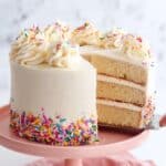 Eggless Vanilla Cake Recipe