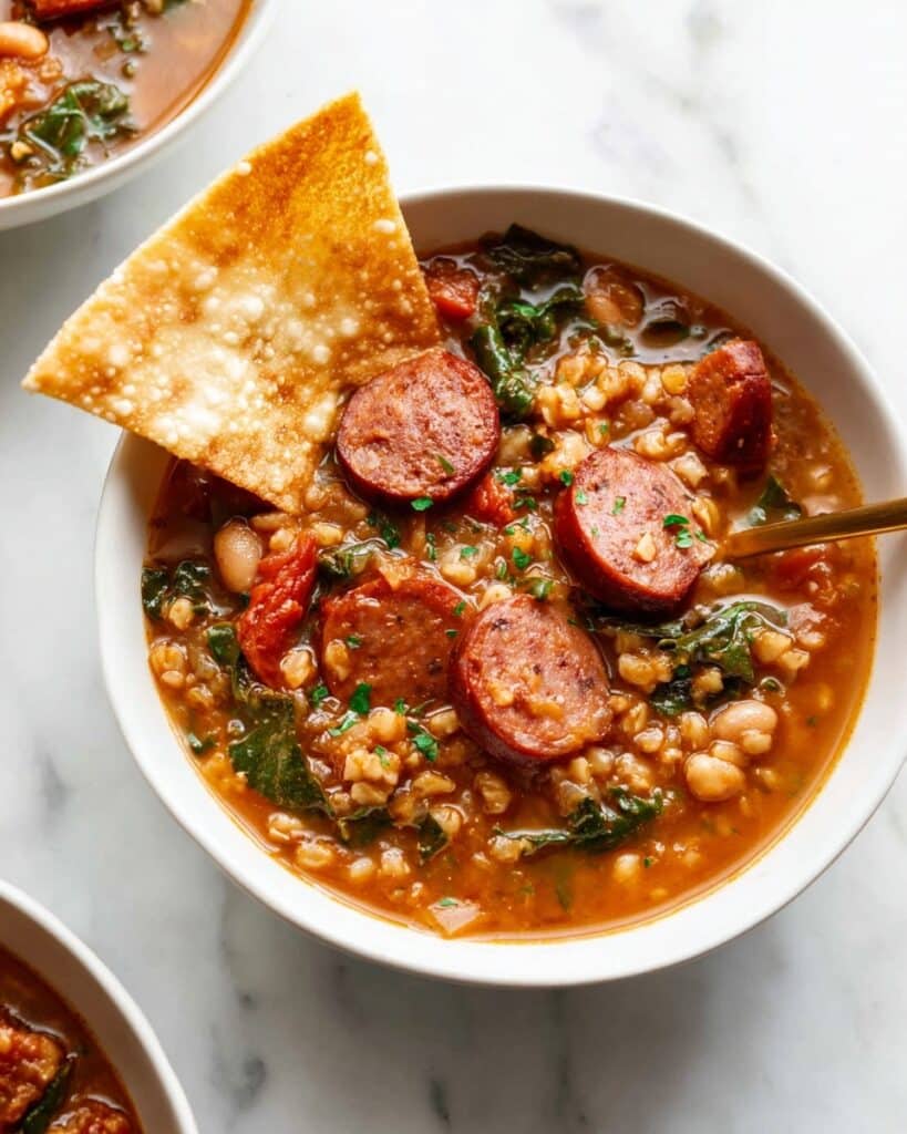 Easy One-pot Lentil Kielbasa Soup Recipe