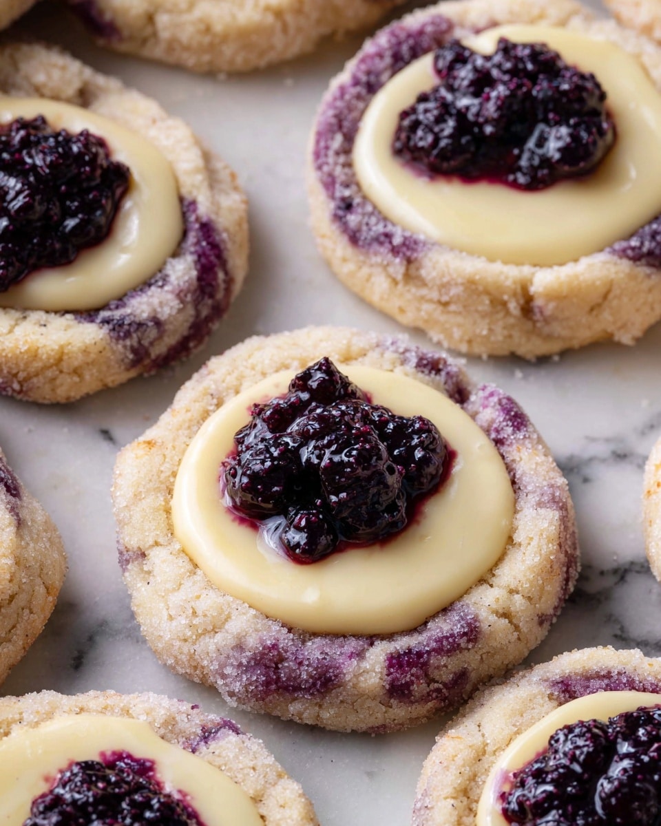 Gluten Free Blueberry Cheesecake Cookies with Blueberry Sauce Recipe
