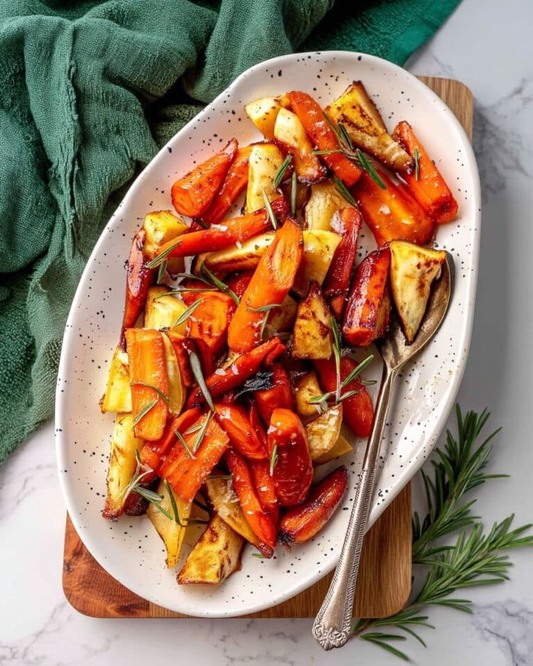Honey Balsamic Roasted Parsnips and Carrots Recipe