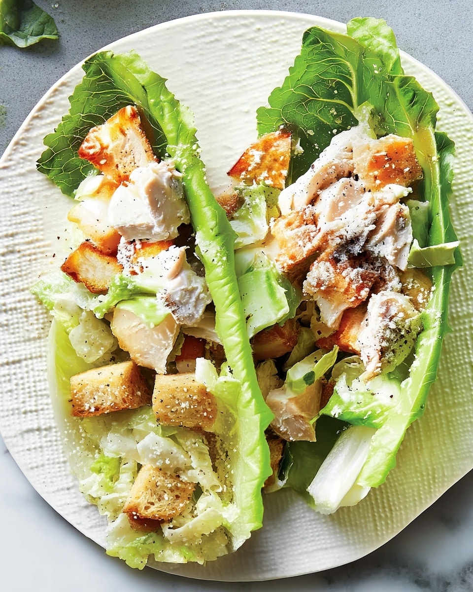 Chicken Caesar Lettuce Wraps Recipe