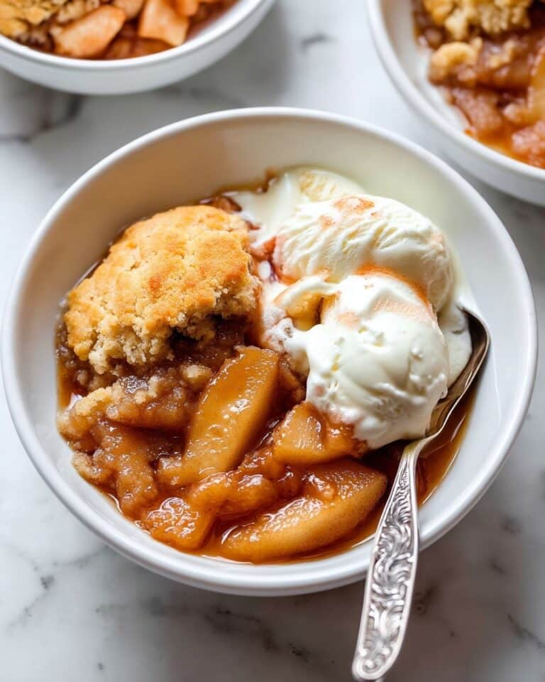 Homemade Apple Cobbler with Flaky Biscuit Topping Recipe