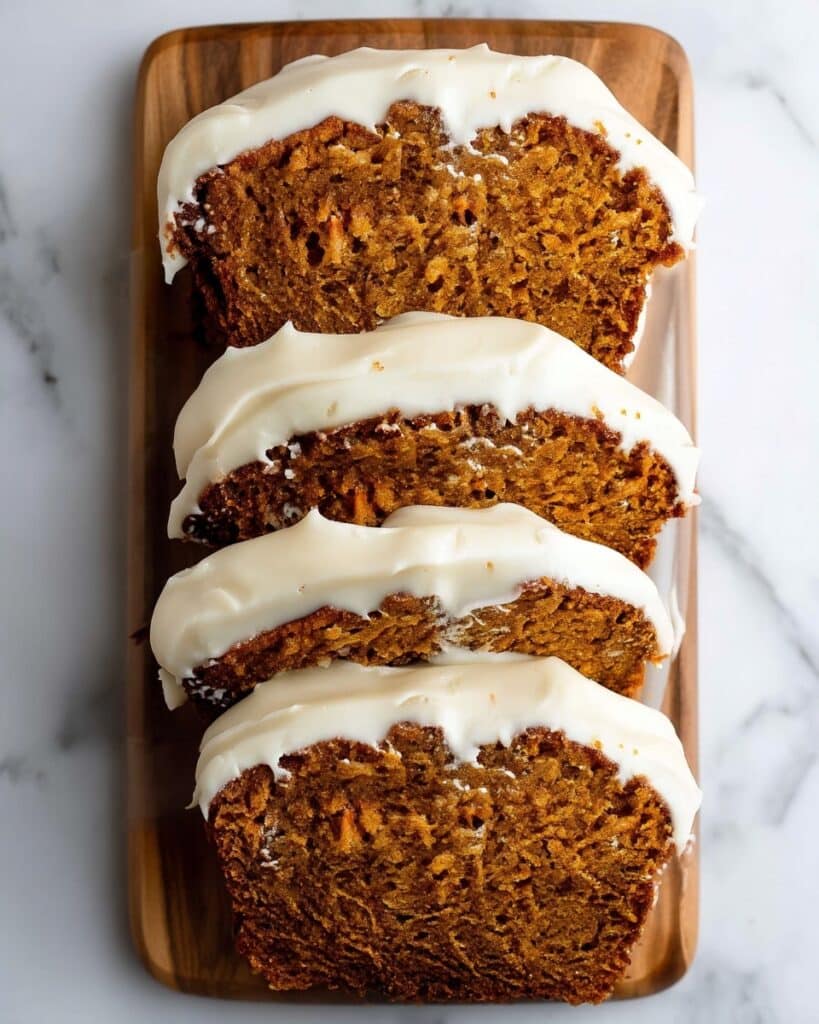 Pumpkin Bread with Cream Cheese Frosting Recipe