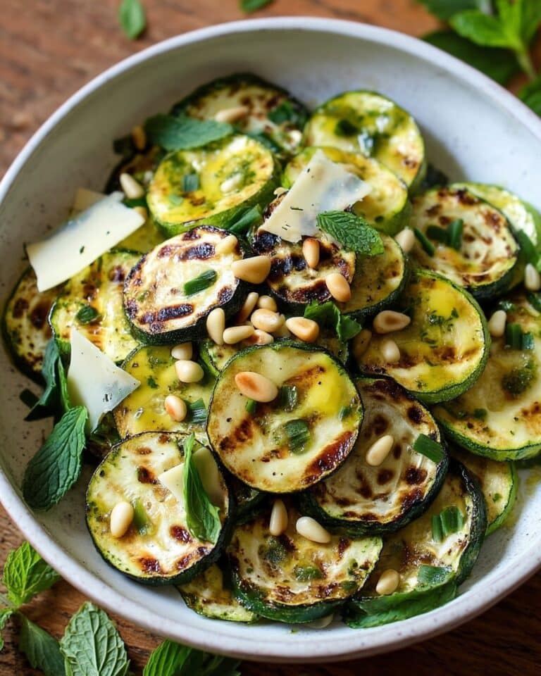 Grilled Zucchini Salad with Lemon-Herb Vinaigrette Recipe