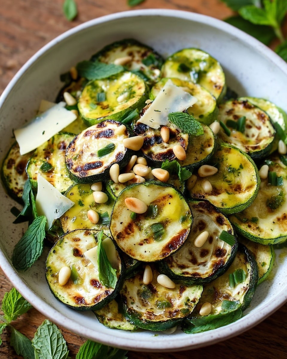 Grilled Zucchini Salad with Lemon-Herb Vinaigrette Recipe