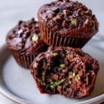 Double Chocolate Zucchini Muffins Recipe