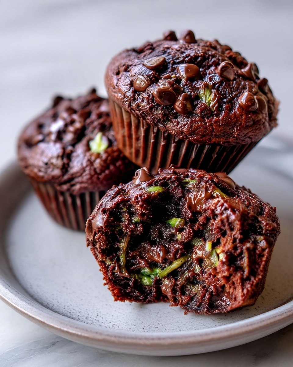 Double Chocolate Zucchini Muffins Recipe