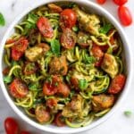 Pesto Chicken Zucchini Noodles Recipe