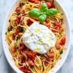 Roasted Cherry Tomato Pasta with Burrata Recipe