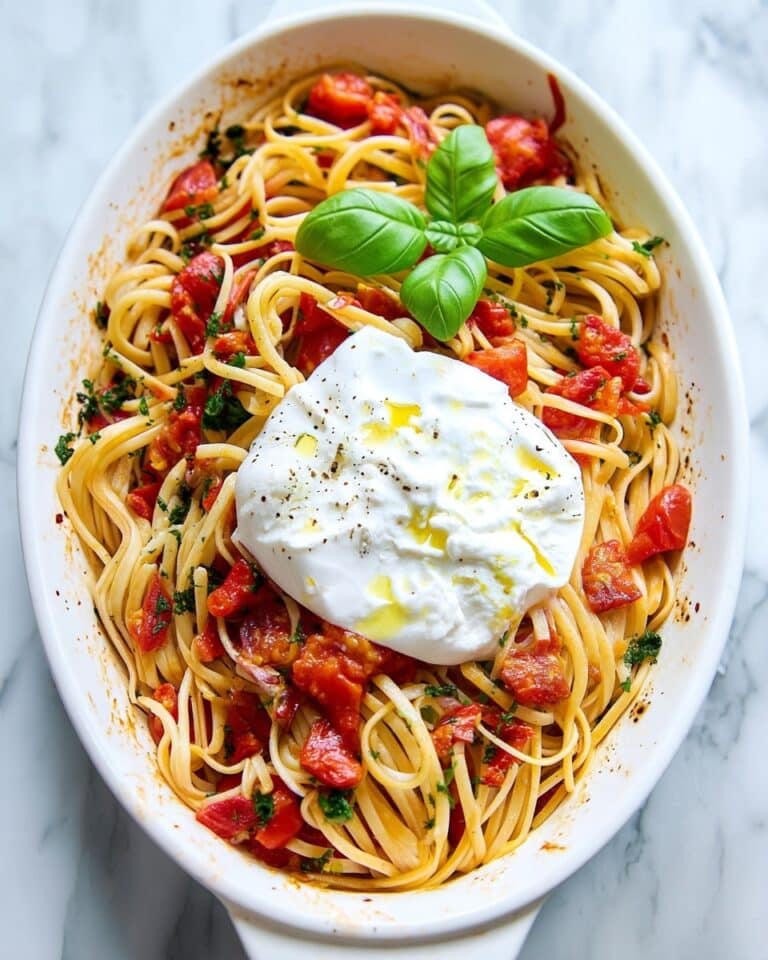 Roasted Cherry Tomato Pasta with Burrata Recipe