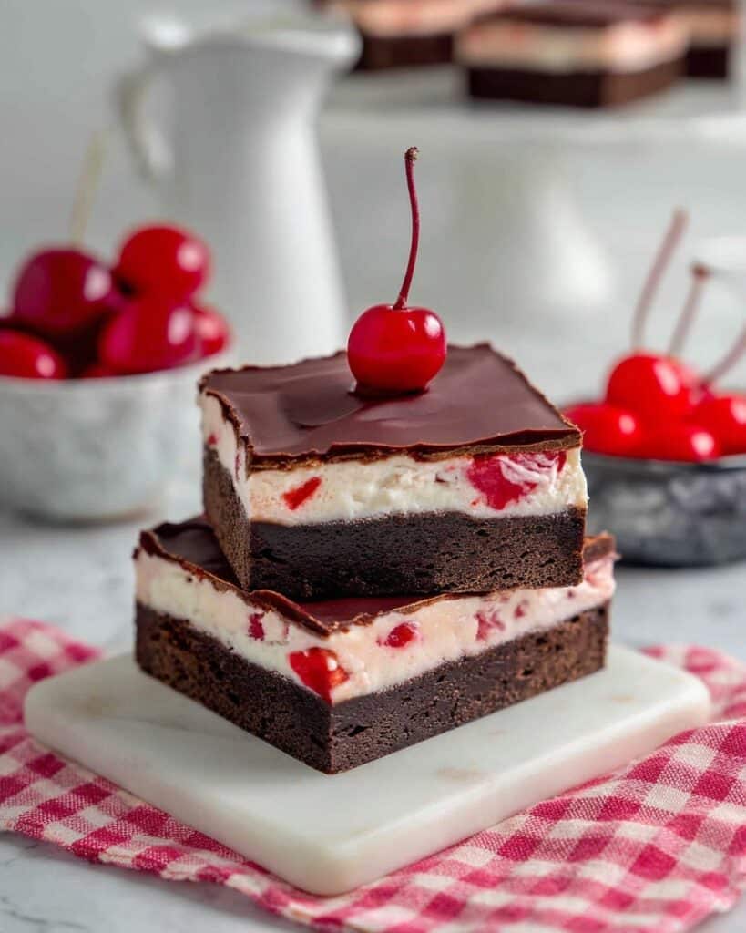 Chocolate Cherry Cordial Brownies Recipe